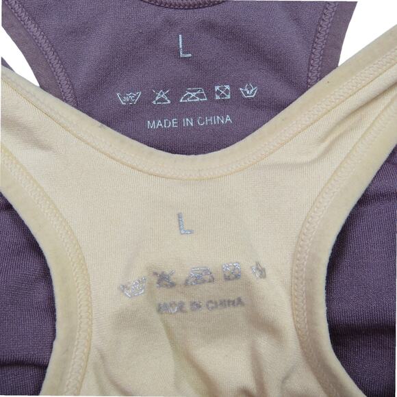 Dream Bra 2 Zip Front Compression Bras Size Large Cream & Purple - Picture 5 of 6